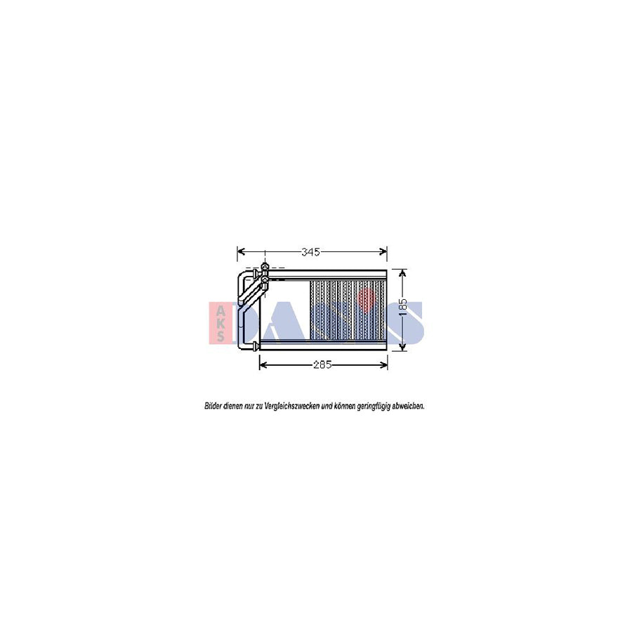 AKS Dasis 519014N Heater Matrix for KIA Sedona II (Vq)