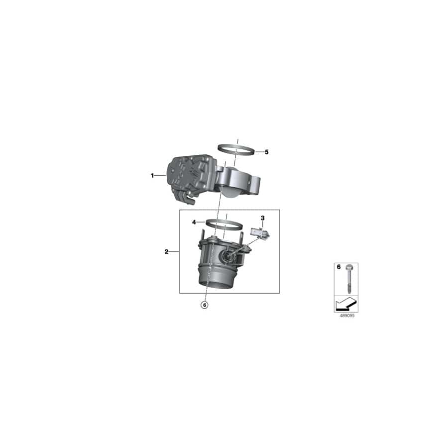 Genuine BMW 11618590724 G20 G21 G05 Charge Air Tube (Inc. X4 30dX, X4 25dX & 730LdX)
