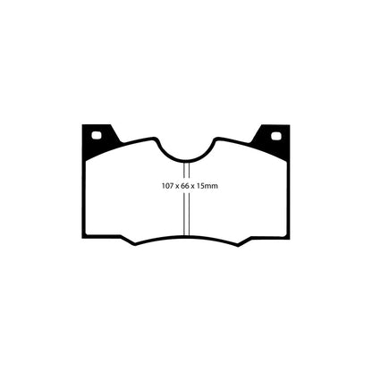 EBC DP2188 Lancia Greenstuff Front Brake Pads - Girling/TRW Caliper (Inc. 2000 & Fulvia) 2 | ML Performance UK Car Parts