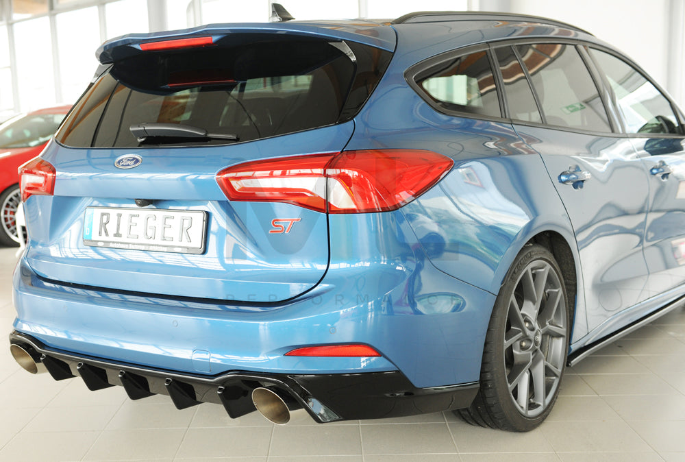 Rieger 00088238 Ford DEH Focus 4 Rear Diffuser (Inc. Focus 4 ST) 3 | ML Performance UK Car Parts