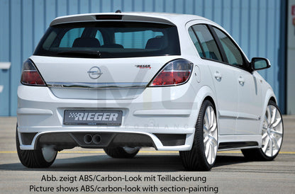 Rieger 00051266 Opel Astra H Rear Diffuser 2 | ML Performance UK Car Parts