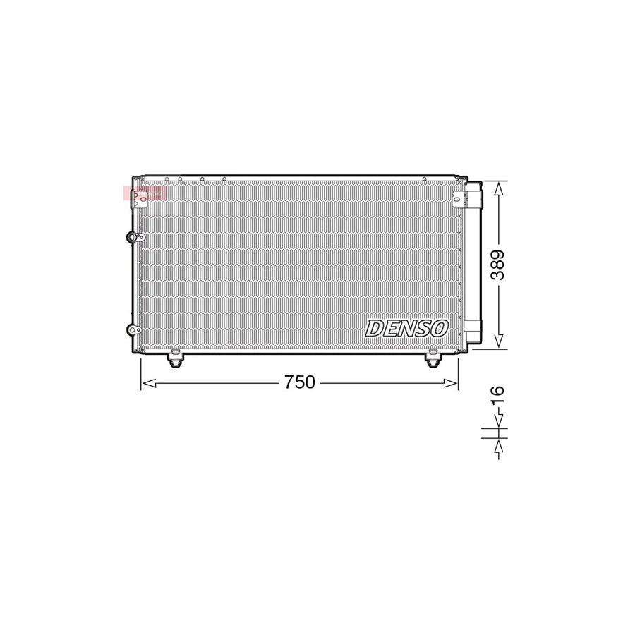 DENSO DCN50042 Air Conditioning Condenser for Toyota Avensis Verso (M2)