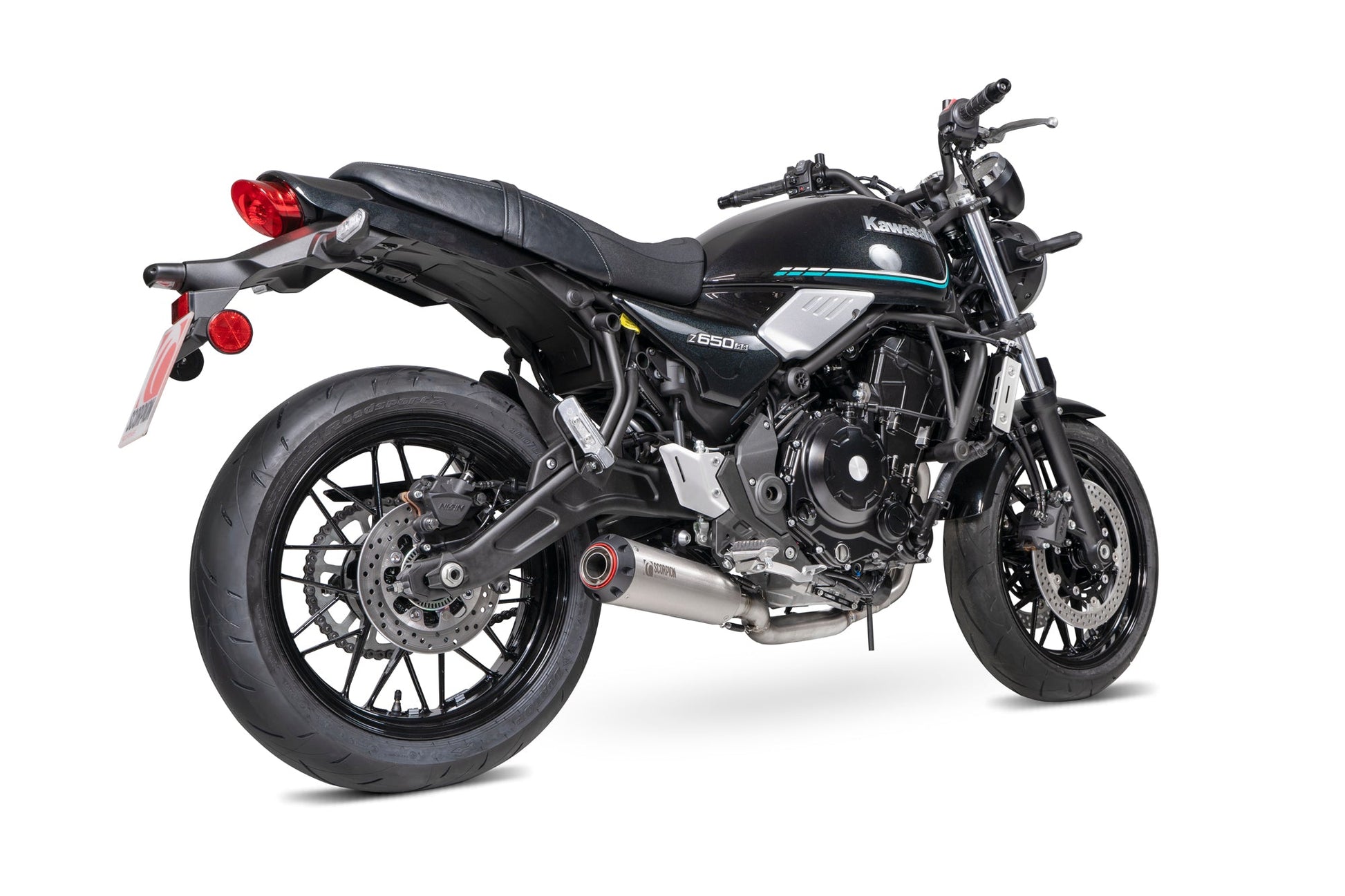 Scorpion PKA142SYSSEO Kawasaki Z650 RS Red Power Full System - Stainless Steel Sleeve | ML Performance UK UK