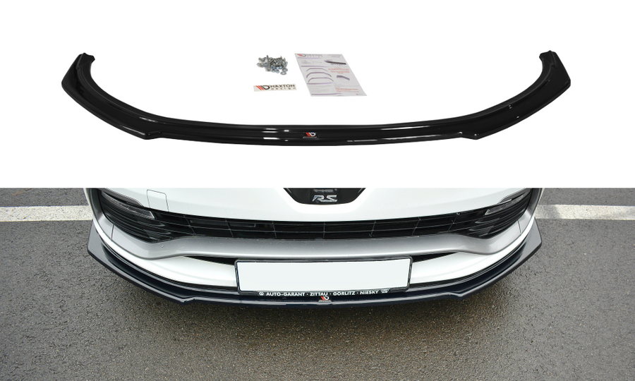 Maxton Design RE-CL-4-RS-FD1T Front Splitter Renault Clio RS MK4 | ML Performance UK Car Parts