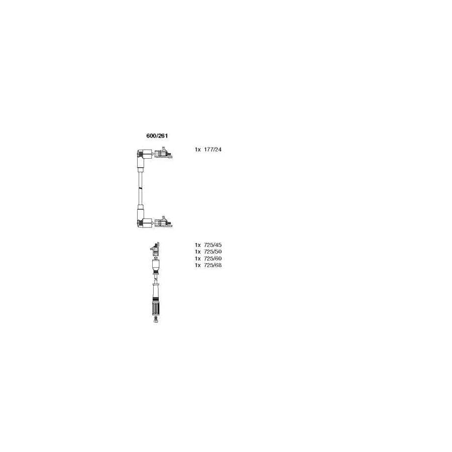 Bremi 600/261 Ignition Cable Kit