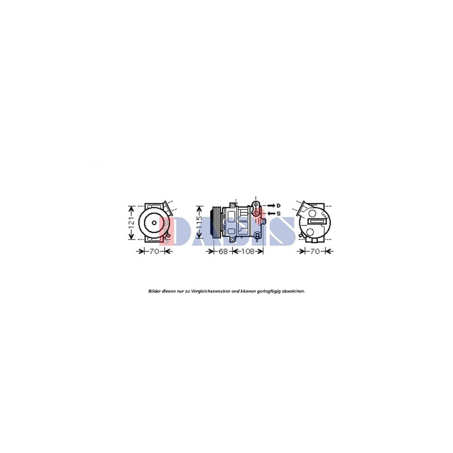 AKS Dasis 851604N Compressor, Air Conditioning