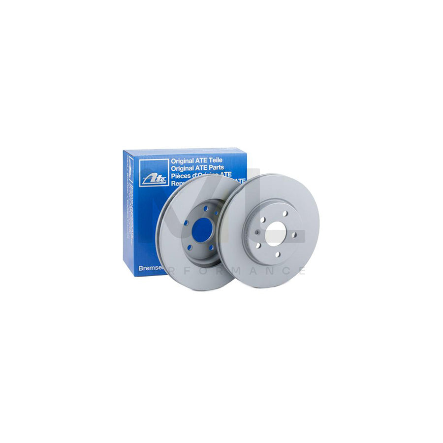 ATE 24.0126-0187.1 Brake Disc Vented, Coated, with bolts/screws  - 1 piece