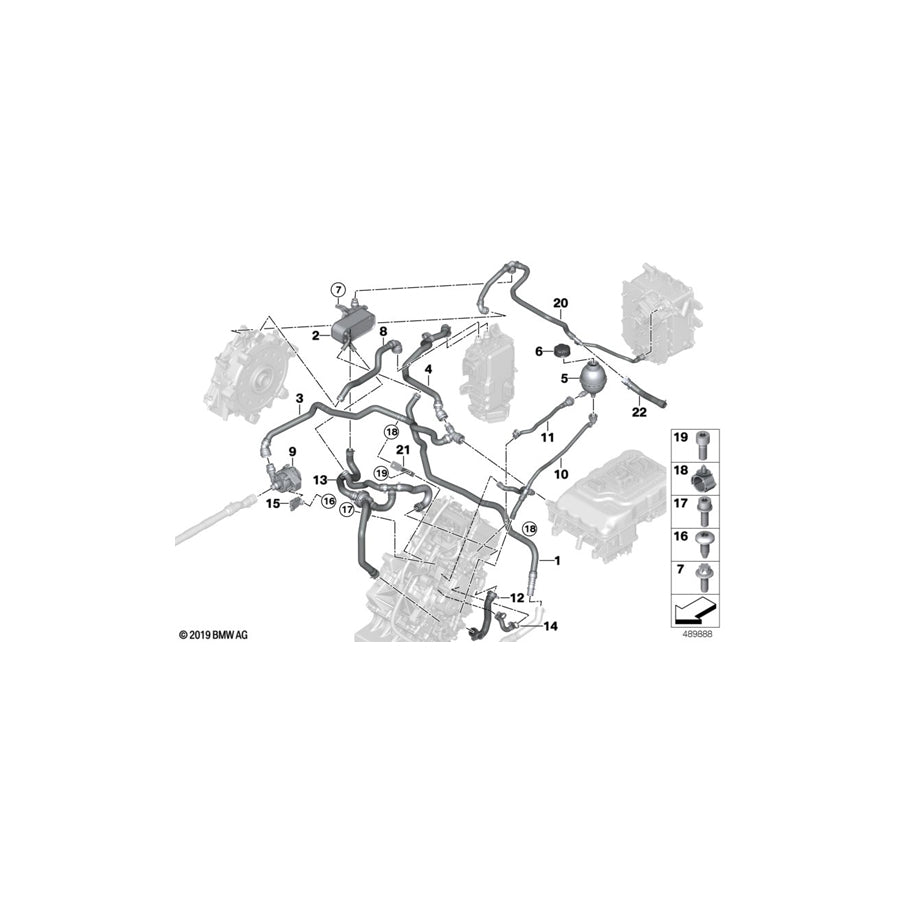 Genuine BMW 11518602939 Bracket For Electric Water Pump (Inc. i3)