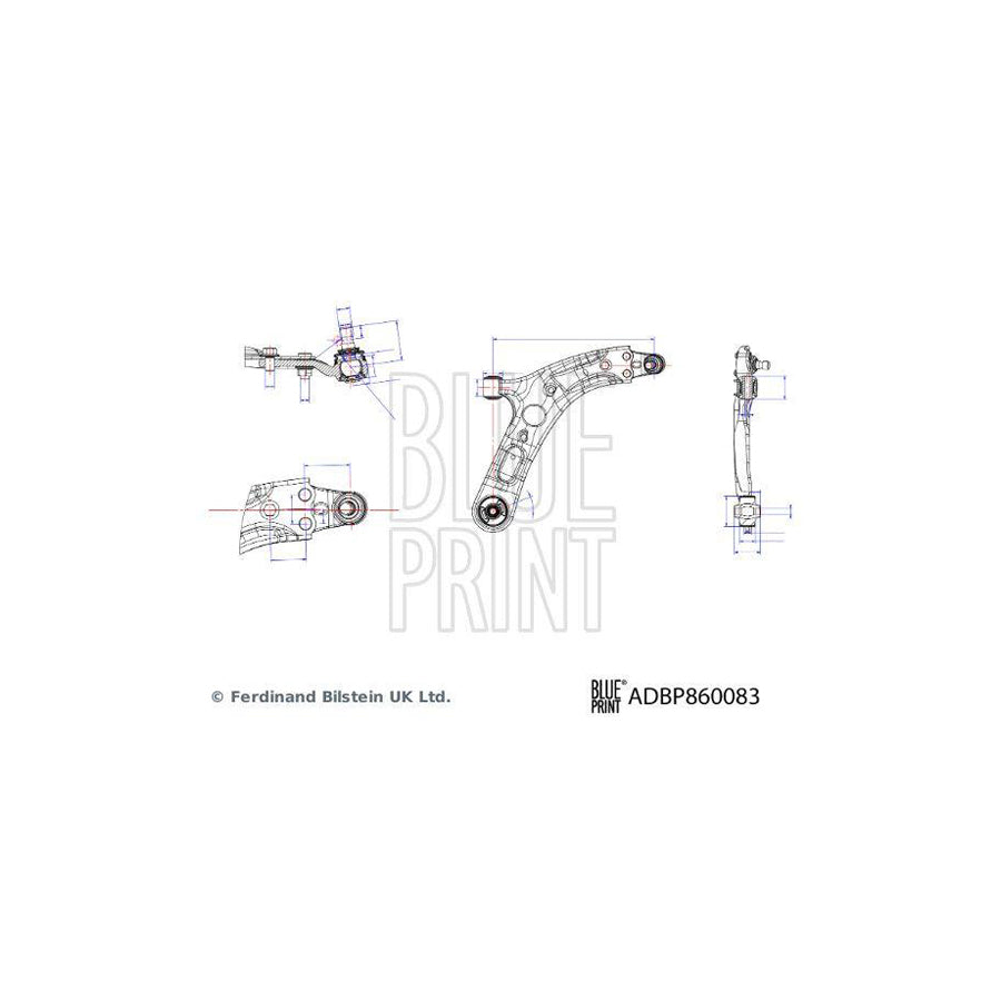 Blue Print Adbp860083 Suspension Arm