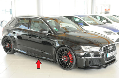 Rieger 00056815 Audi 8V RS3 Side Skirt Splitter 3 | ML Performance UK Car Parts