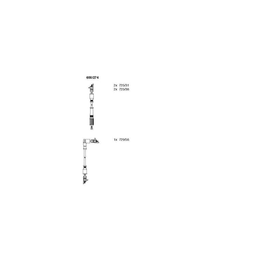 Bremi 600/274 Ignition Cable Kit