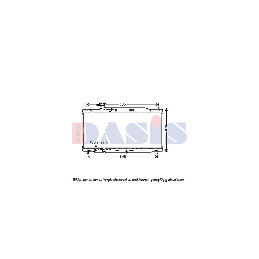 AKS Dasis 460390T Engine Radiator