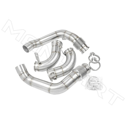 MANHART MH5F9011101_M8 DOWNPIPES RACE FOR BMW F9X M8 (COMPETITION) CAT-REPLACEMENT (PART 2 OF 2)