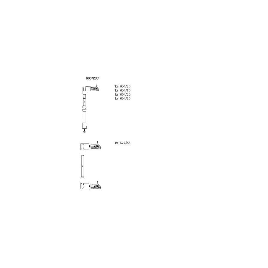 Bremi 600/283 Ignition Cable Kit for Volvo 940