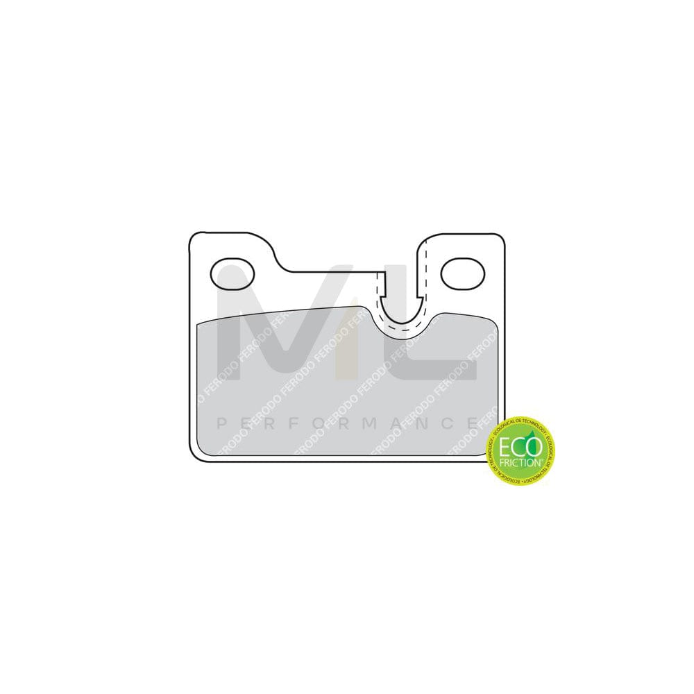 Ferodo Premier Eco Friction FDB210 Brake Pad Set for BMW 3 Saloon (E21) Not Prepared for Wear Indicator, Without Accessories