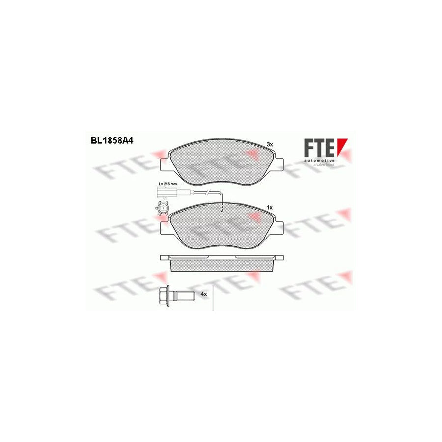 FTE 9010435 Brake Pad Set
