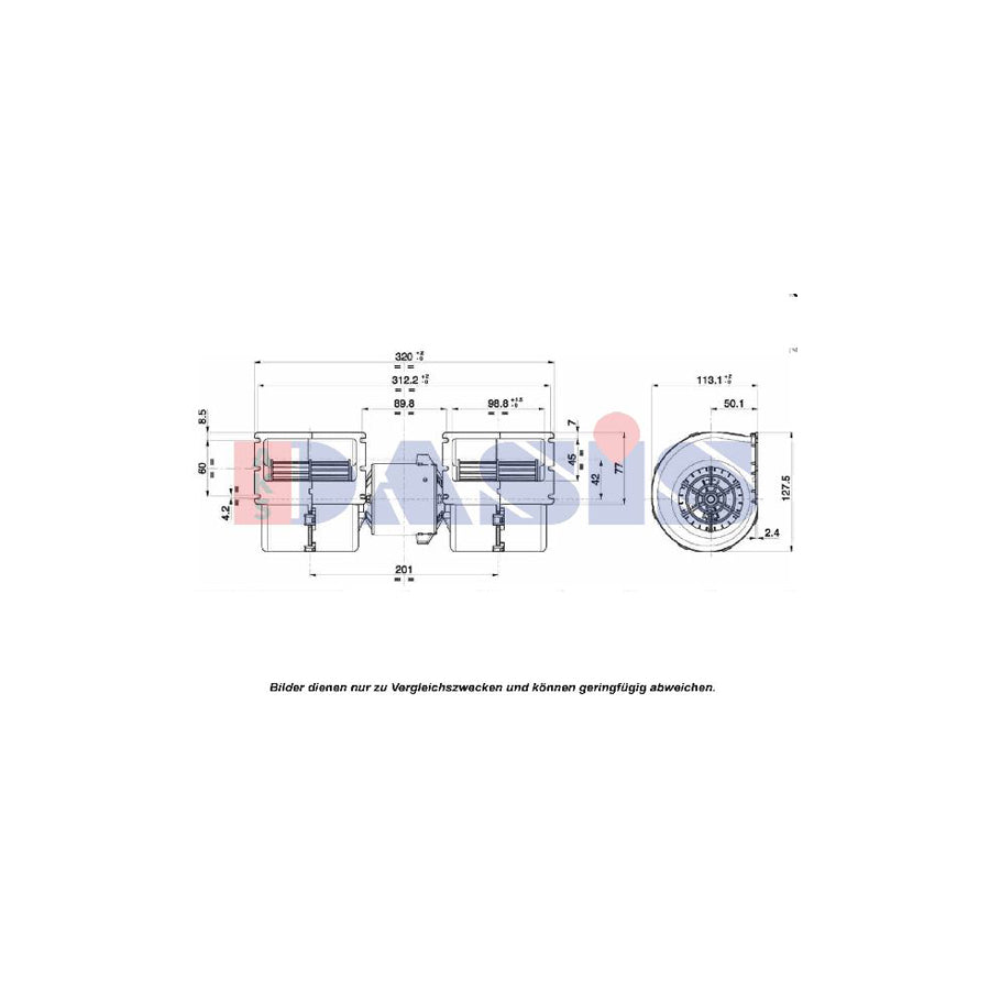AKS Dasis 879042N Interior Blower