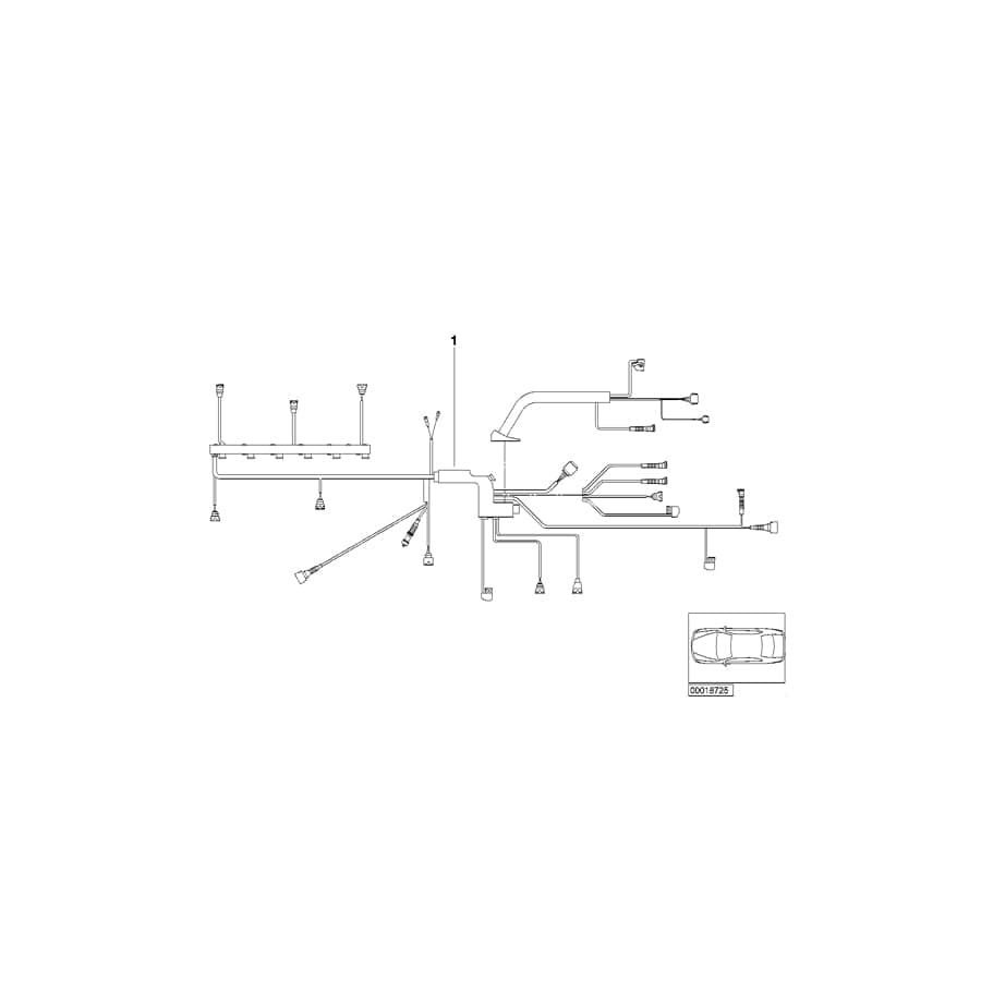 Genuine BMW 12517513545 E36 Engine Wiring Harness, Engine Module (Inc. Z3)