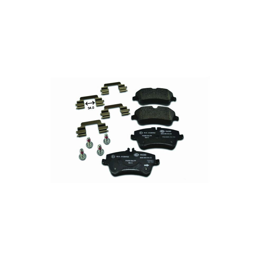 Hella 8AS 355 661-221 Hand Brake Cable For Fiat Multipla (186)