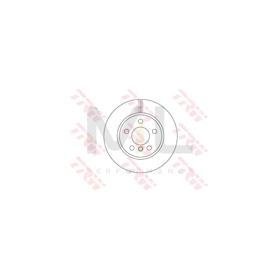 TRW DF6799 Brake Disc Vented, Painted  - 1 piece