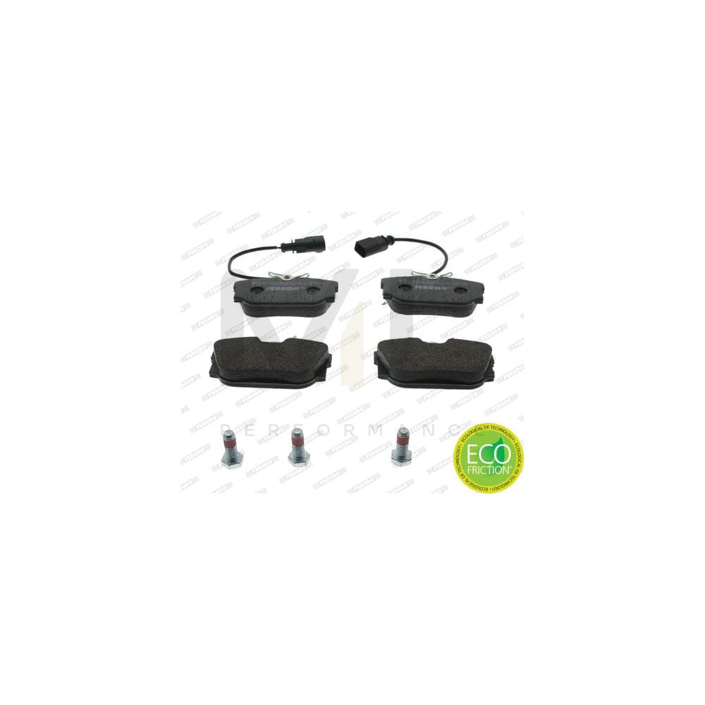 Ferodo Premier Eco Friction FDB1482 Brake Pad Set Incl. Wear Warning Contact, With Brake Caliper Screws, With Accessories
