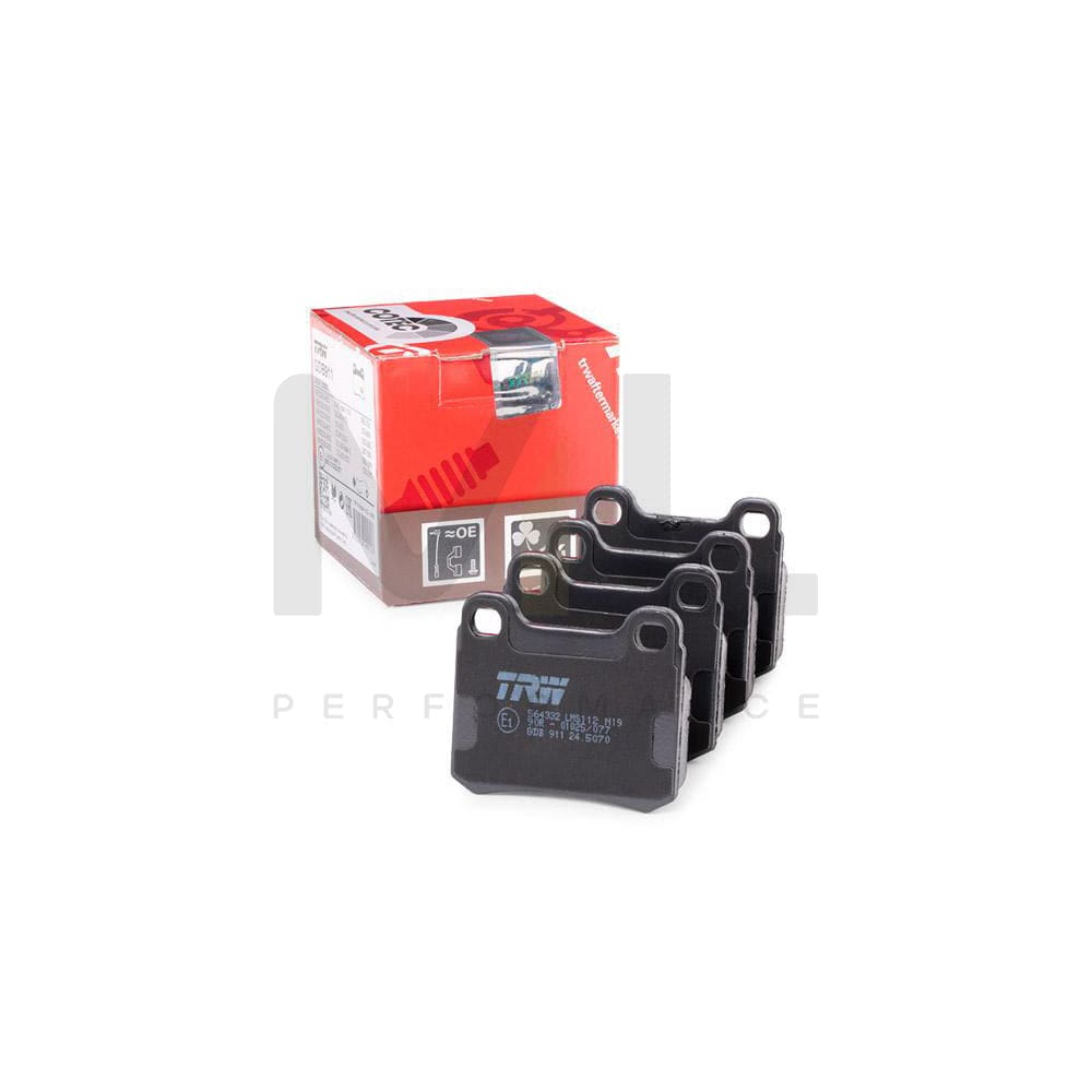 TRW Cotec Gdb911 Brake Pad Set Not Prepared For Wear Indicator