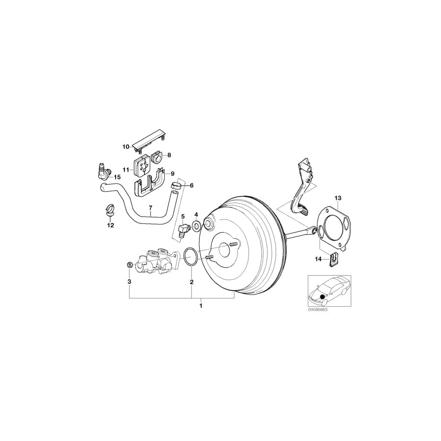 Genuine BMW 12521438321 E53 Sealing Partition-Panel, Bottom Part (Inc. X5)