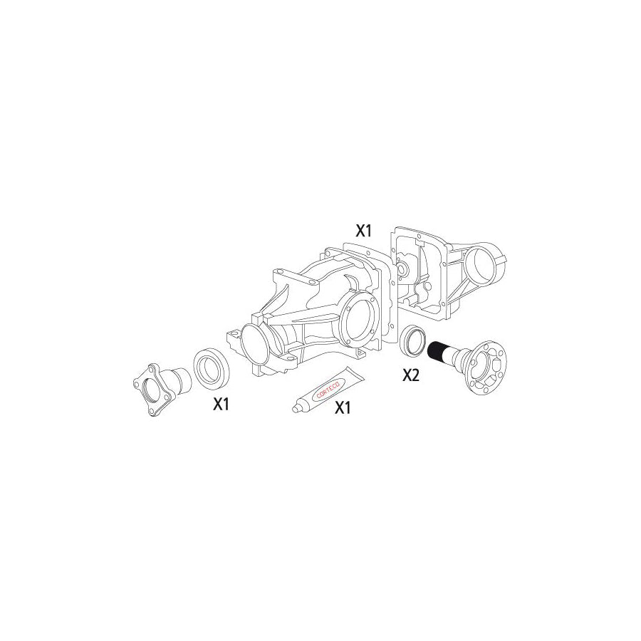 Corteco 19536199 Gasket Set, Differential