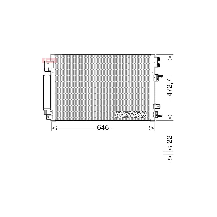 DENSO DCN13021 Air Conditioning Condenser for Lancia Thema Saloon (LX)