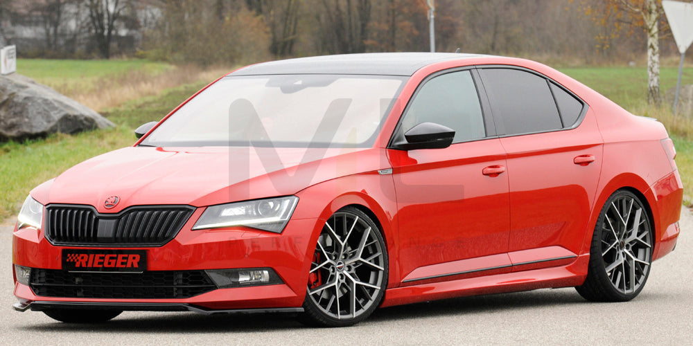 Rieger 00088149 Skoda 3T 3V Superb III Front Splitter 9 | ML Performance UK Car Parts