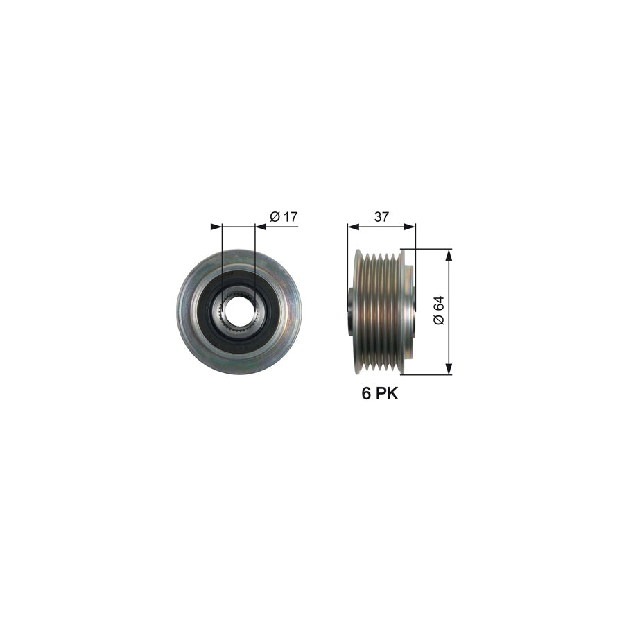 Gates OAP7160 Alternator Freewheel Clutch