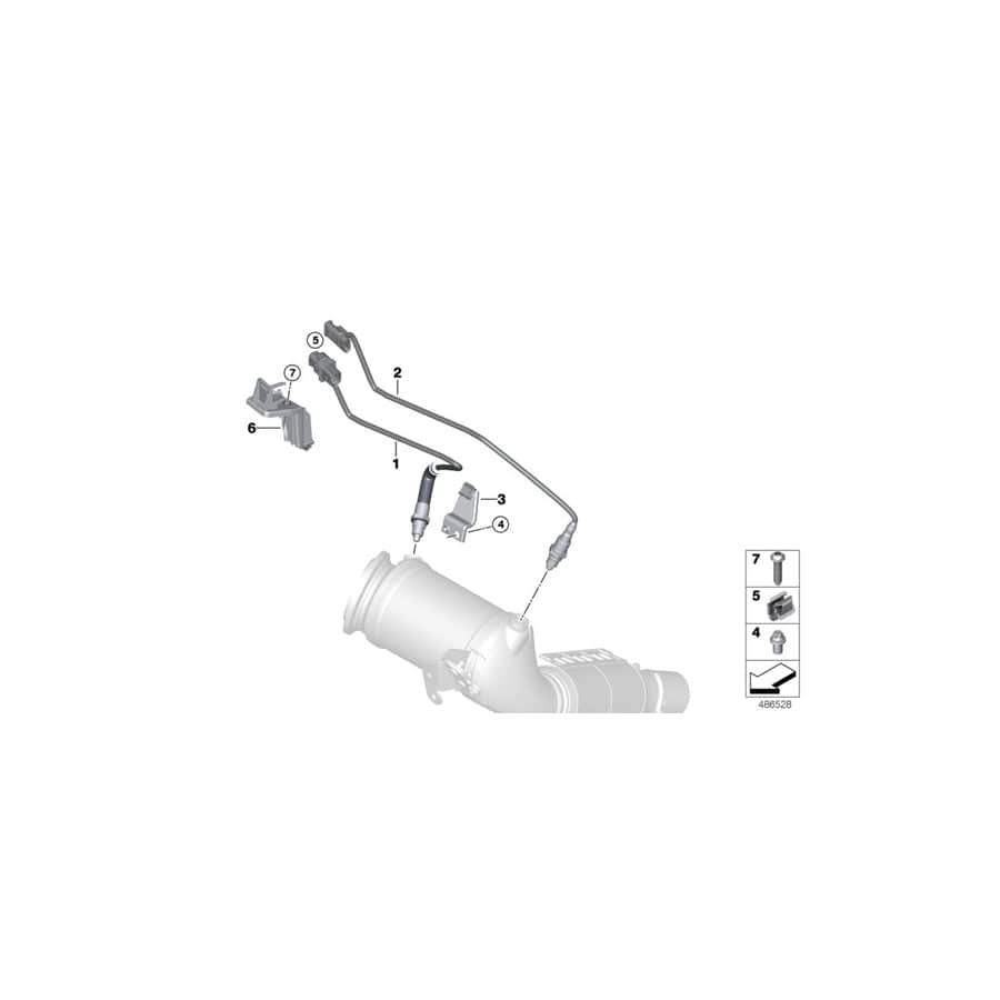 Genuine BMW 11788631393 F56 F40 Lambda Monitor Sensor (Inc. JCW ALL4, One & X2 20i)