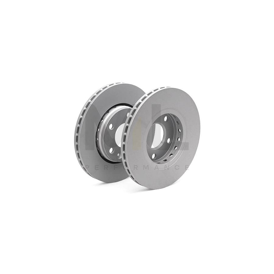 ATE 24.0124-0221.1 Brake Disc Vented, Coated, High-carbon, with bolts/screws  - 1 piece