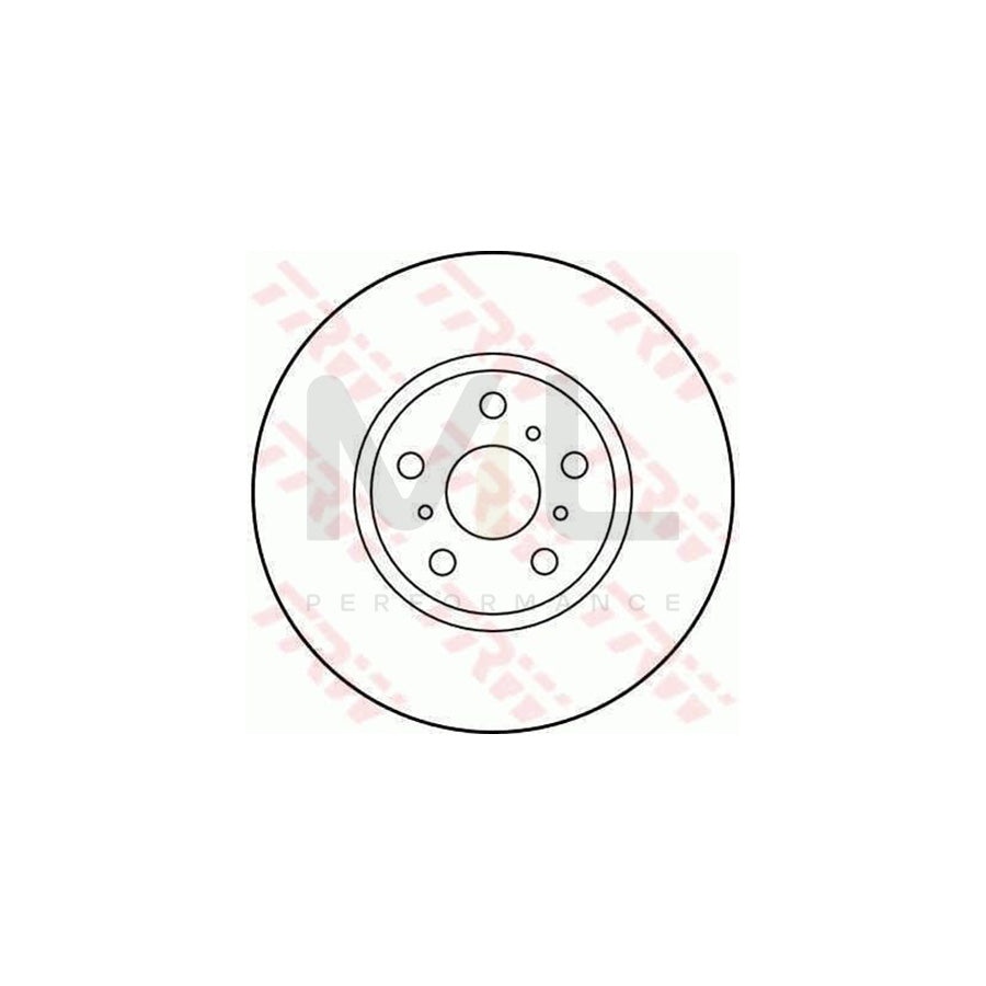 TRW DF3093 Brake Disc Vented  - 1 piece
