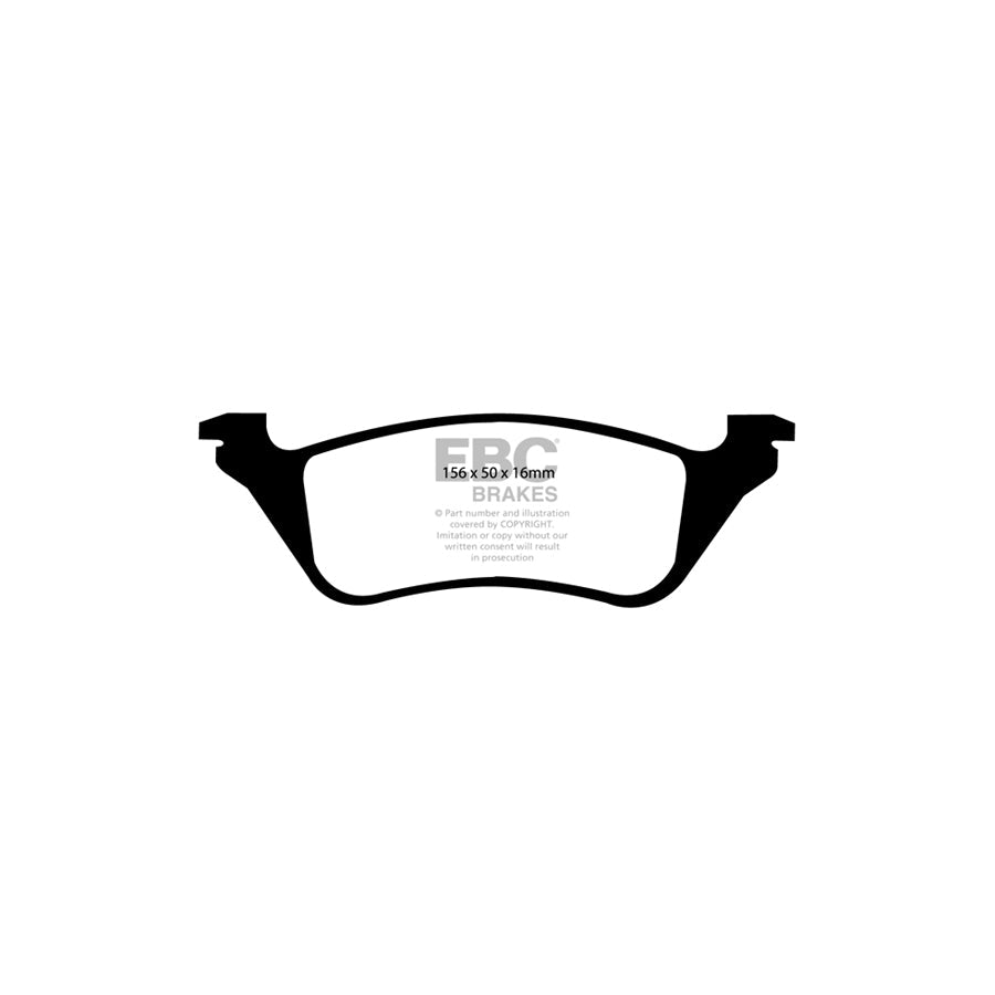 EBC PD01KR393 Jeep Cherokee Greenstuff Rear Brake Pad & Plain Disc Kit 2 | ML Performance UK Car Parts