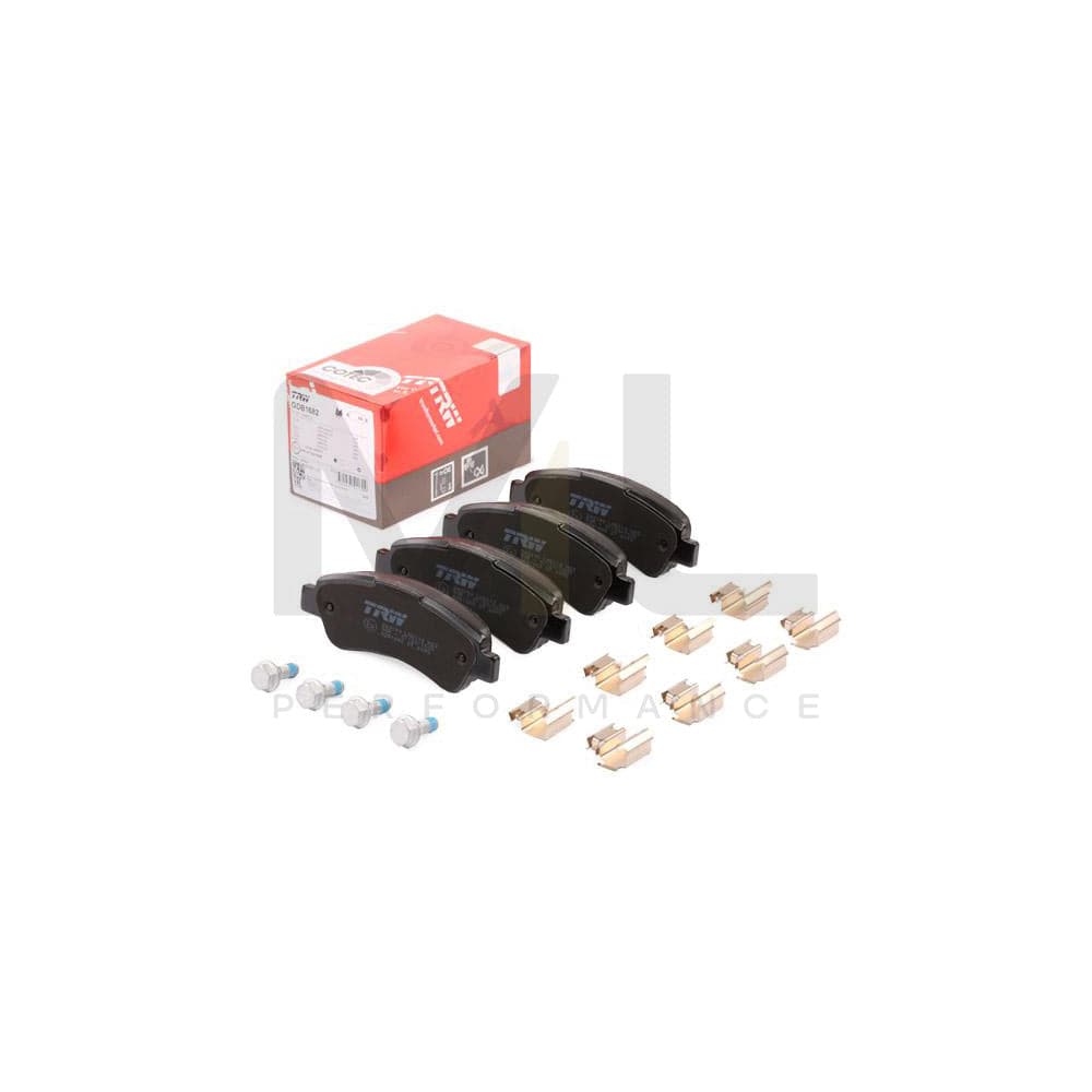 TRW Cotec Gdb1682 Brake Pad Set Not Prepared For Wear Indicator, With Brake Caliper Screws, With Accessories