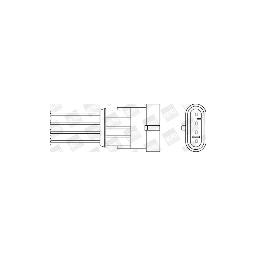 Beru Oph029 Lambda Sensor for Alfa Romeo 166 (936)