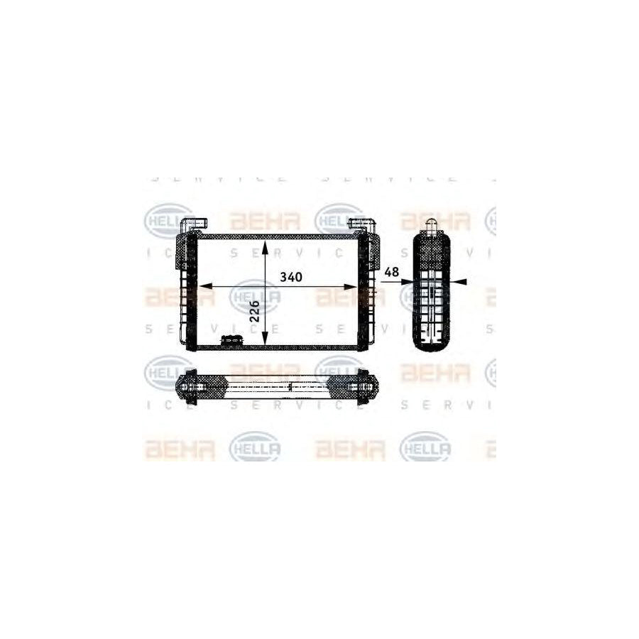 Hella 8FH 351 312-371 Heater Matrix