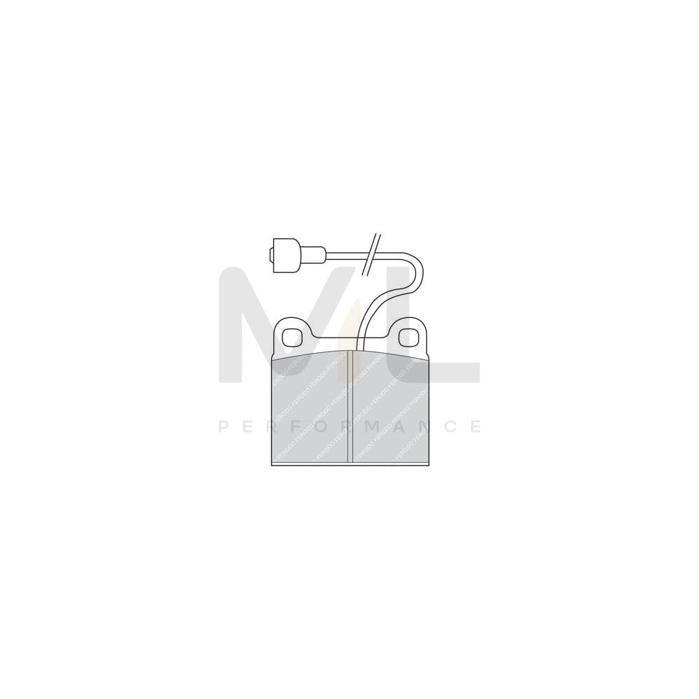 Ferodo Premier FDB190 Brake Pad Set Incl. Wear Warning Contact