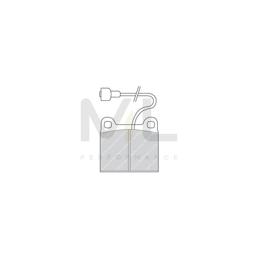 Ferodo Premier FDB190 Brake Pad Set Incl. Wear Warning Contact