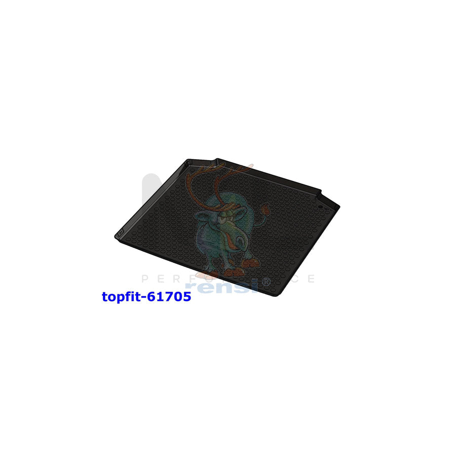 RENSI 61705 Car boot tray for SKODA Fabia II Combi (545) Elastomer