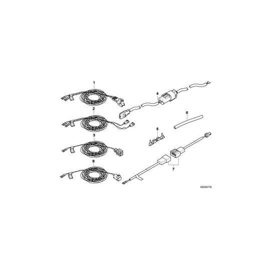 Genuine BMW 61129191748 E64 E60 Rep.Cable F Passeng.Airbag And Ctrl Unit (Inc. 520d, 530xi & M5)