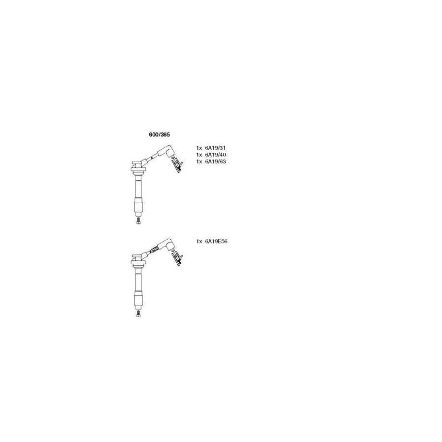 Bremi 600/365 Ignition Cable Kit for Nissan Primera