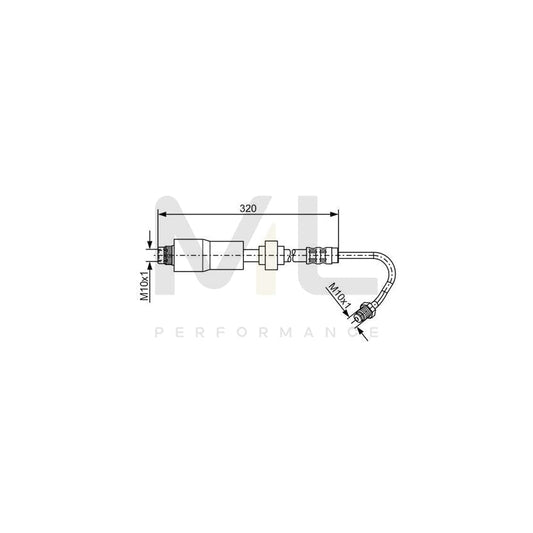 BOSCH 1 987 476 065 Brake Hose for RENAULT KANGOO 325mm | ML Performance Car Parts