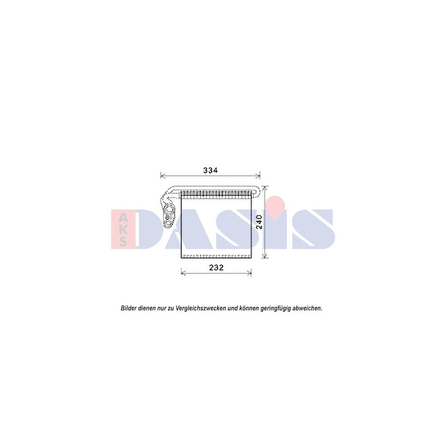 AKS Dasis 820357N Air Conditioning Evaporator