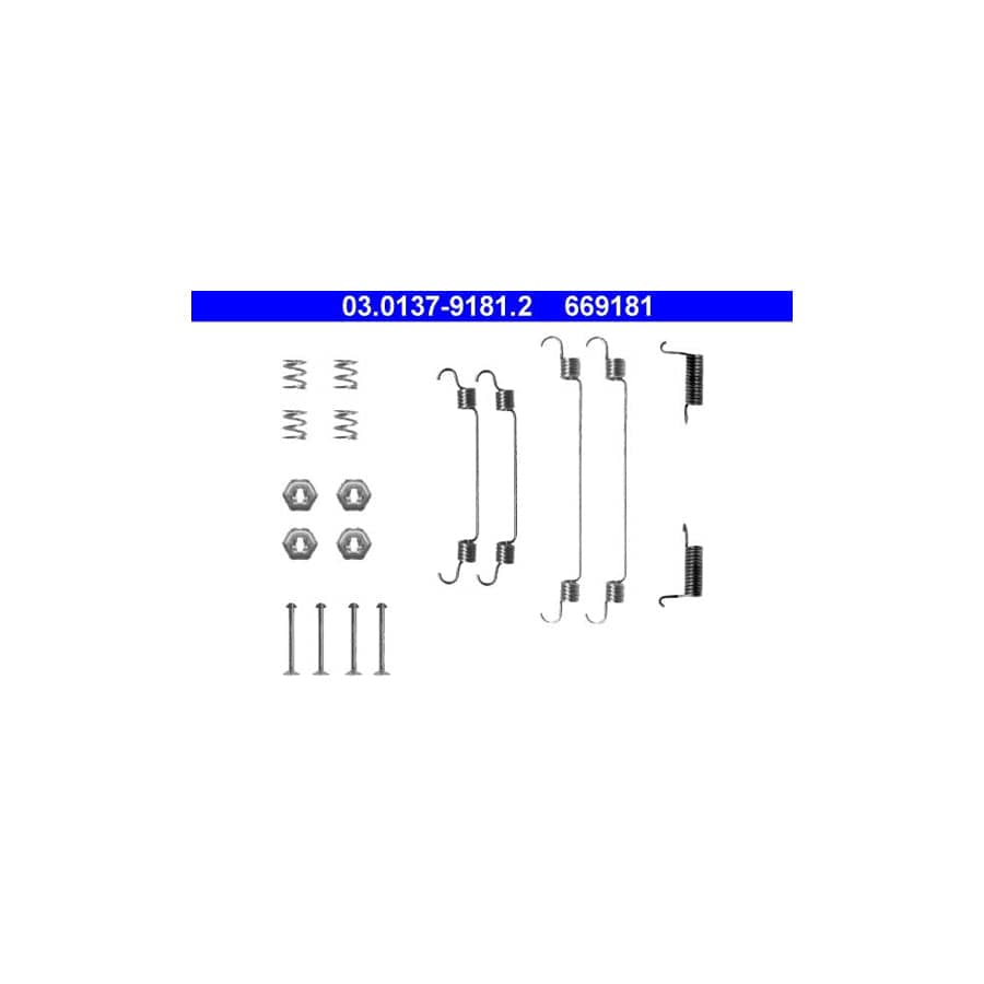 ATE 03.0137-9181.2 Accessory Kit, Brake Shoes for NISSAN PRIMERA