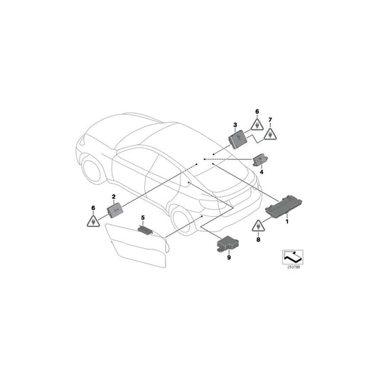 Genuine BMW 65209181305 E71 E72 Suppression Filter LINKS (Inc. Hybrid X6, X6 35iX & X6 M)