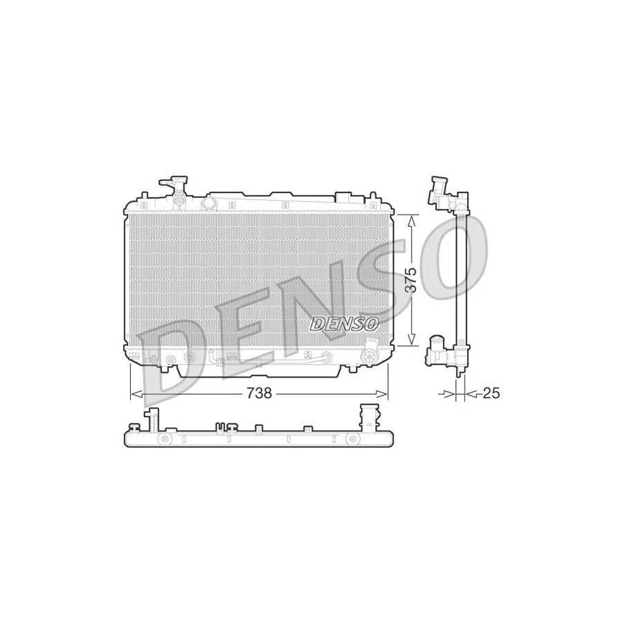 DENSO DRM50065 Engine Radiator for Toyota Rav4 II Off-Road (Xa20)