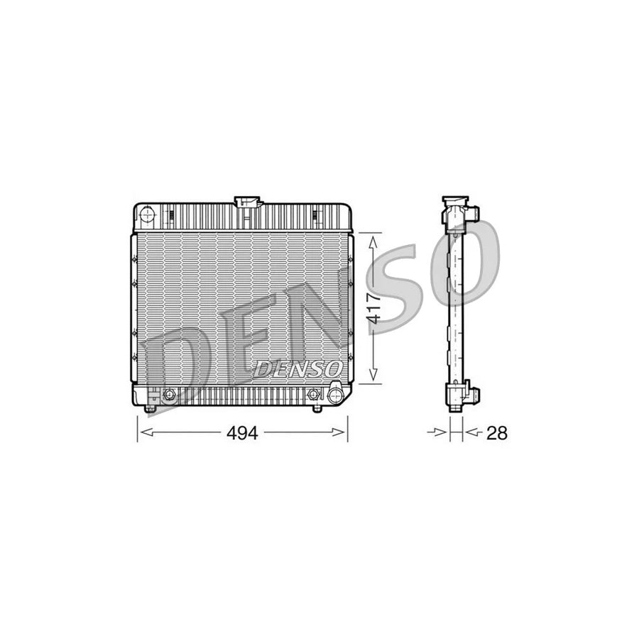 DENSO DRM17021 Engine Radiator