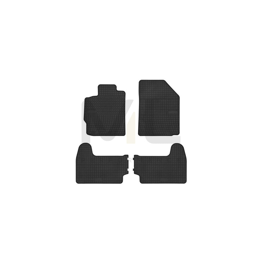 FROGUM Tailored 0803 Floor mat set for TOYOTA Yaris II Hatchback (XP9) Elastomer, Front and Rear, Quantity: 4, Black, (LHD)